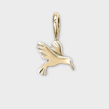 Hummingbird Charm in 14k Gold