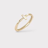 Petite Cross Ring