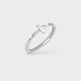 Petite Cross Ring