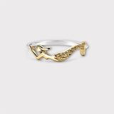 Mermaid Ring in 14k Gold and Silver